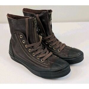 Converse Men's Chuck Taylor All Stars Combat Boot Brown Leather Size 6.5 Read